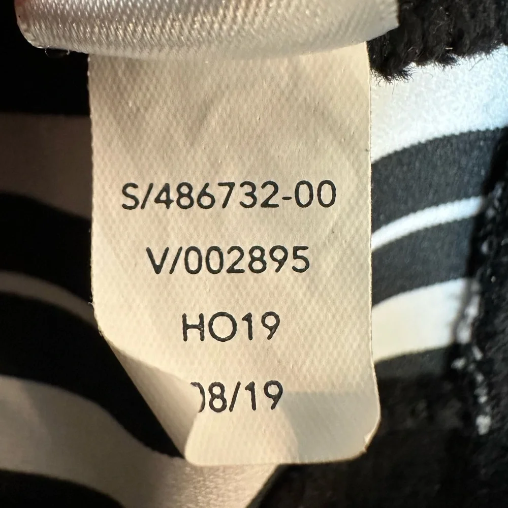 Athleta 24/7 Striped Crew Sweatshirt in Black and White Size Large Tall